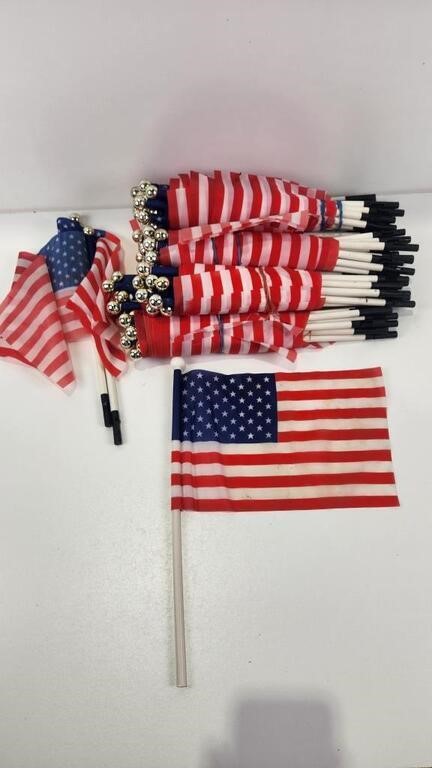 Over 80 Mini US Flags
