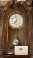 Vintage dunhaven pendulum wall clock 11.5x25
