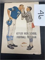 Vintage KHS football program - 1963