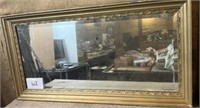 Beautifully framed vintage mirror; 45x23