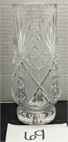 Vintage crystal flower vase