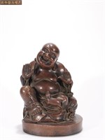 Qing Chinese Bronze Smilling Buddha
