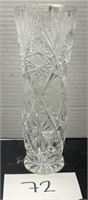 Vintage crystal glass flower vase