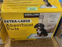 Kirkland Extra absorbent puppy pads