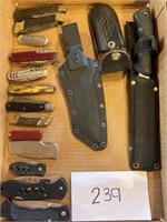 Pocket knife / hunting knife lot