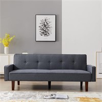 Sofa Bed  Small Futon (Dark Gray) read notes