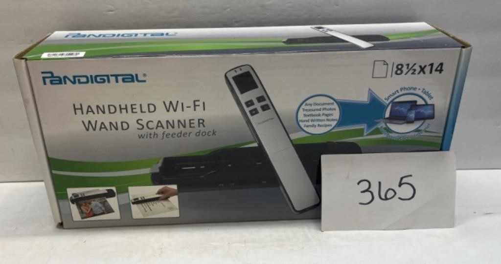Handheld Wi-if Wand Scanner with feeder dock