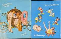 Two Vintage Disney 1950s Ice Capades Programs