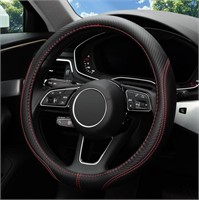 O397  LABBYWAY Car Steering Wheel Cover, 15" Black