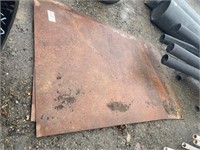 Steel plates,3 pcs, 1/8" thick-sizes below