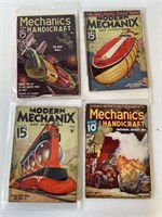 1930's Lot of 4 Science Fiction Inventions Modern