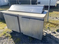 Refrigerated counter cooler w/serving top,5'X30"D
