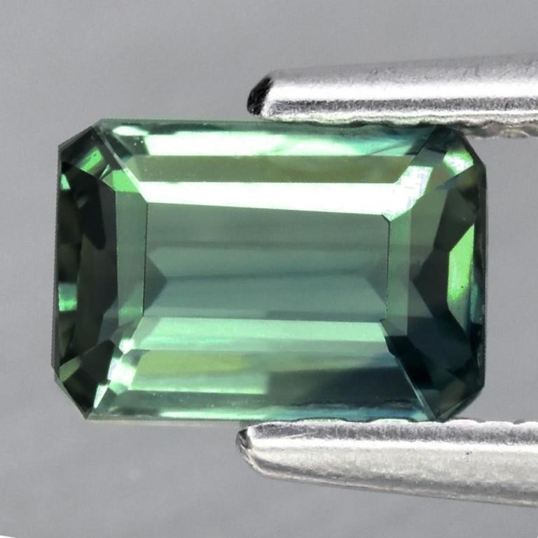 Natural Blue Green Sapphire 1.03 Cts {Flawless-VVS