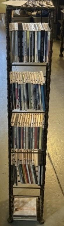 CD stand full of CDs