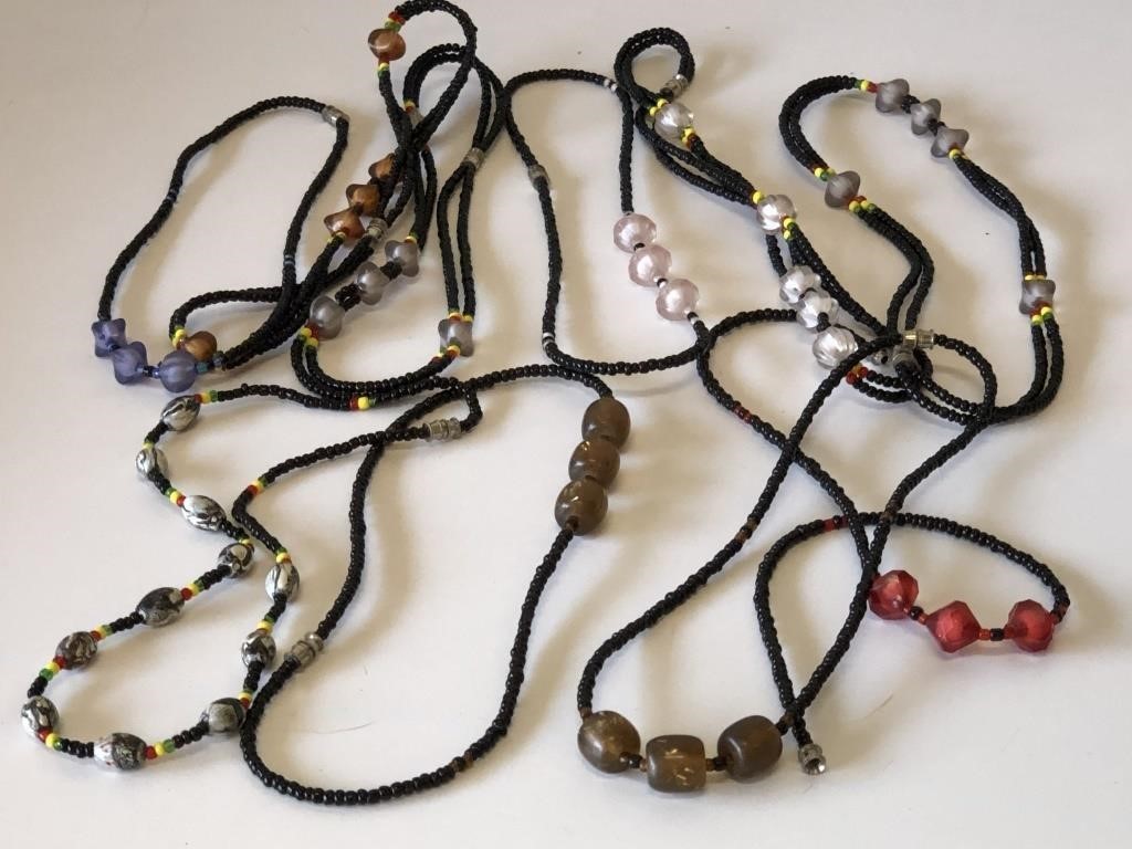 Hand made Beaded Necklaces.