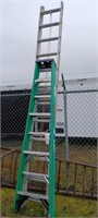 2 Ladders-8' step ladder & 20' Alum Ext Ladder