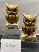 Vintage sexton owl book shelves 1970