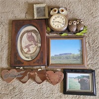 Miscellaneous pictures & owl clock
