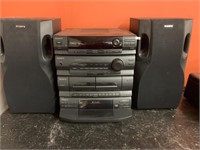 SONY STEREO SYSTEM AND SPEAKERS