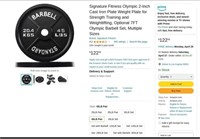 Fm7953 Fitness Cast Iron Weight Plate, 45LB Pair