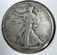 1935 Silver Walking Liberty Half-Dollar