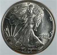 1942 Silver Walking Liberty Half-Dollar MS