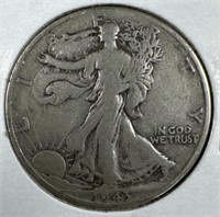 1943-D Silver Walking Liberty Half-Dollar
