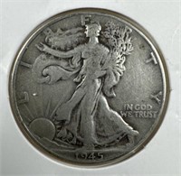 1945 Silver Walking Liberty Half-Dollar