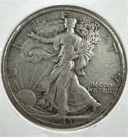 1945-D Silver Walking Liberty Half-Dollar