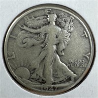 1947-D Silver Walking Liberty Half-Dollar