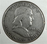 1950 Silver Franklin Half-Dollar