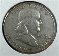 1952-D Silver Franklin Half-Dollar