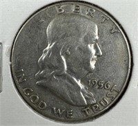 1956 Silver Franklin Half-Dollar