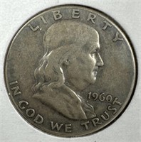 1960 Silver Franklin Half-Dollar