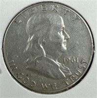 1961 Silver Franklin Half-Dollar