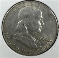 1961-D Silver Franklin Half-Dollar