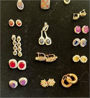 15 Piece Earrings and Pendants -  some sterling