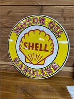 EMBOSSED SHELL METAL PAINTED SIGN