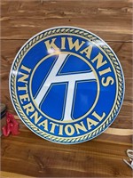 KIWANIS INTERNATION METAL SIGN