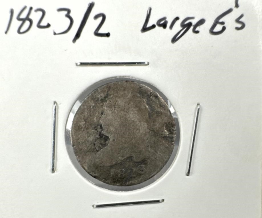 1823/2 Capped Bust Dime Large E’s Variety