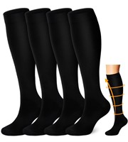 DHSO 4 Pairs Graduated Compression Socks for Men