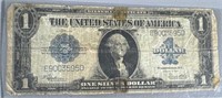 1923 one dollar silver certificate large note