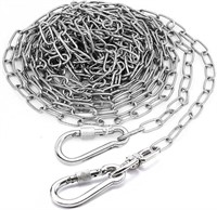 25 ft Dog Chains for Outside - Heavy Dog Tie Out