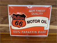 PORCELAIN PHILLIPS 66 MOTOR OIL SIGN
