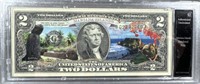 $2 Colorized Mariana Islands statehood note