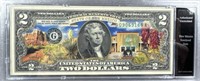 $2 Colorized New Mexico statehood note