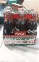 6 pk Vintage Reds Commerative Coca Cola bottles
