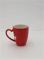 Coffee Mug red w/hearts