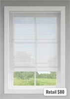 Levolor 59x48in Faux Wood Blind (read info)