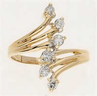 .25 Ct- Diamond Modern Design Ring 14Kt